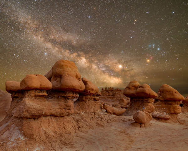 Milky Way and Hoodoos in Goblin Valley